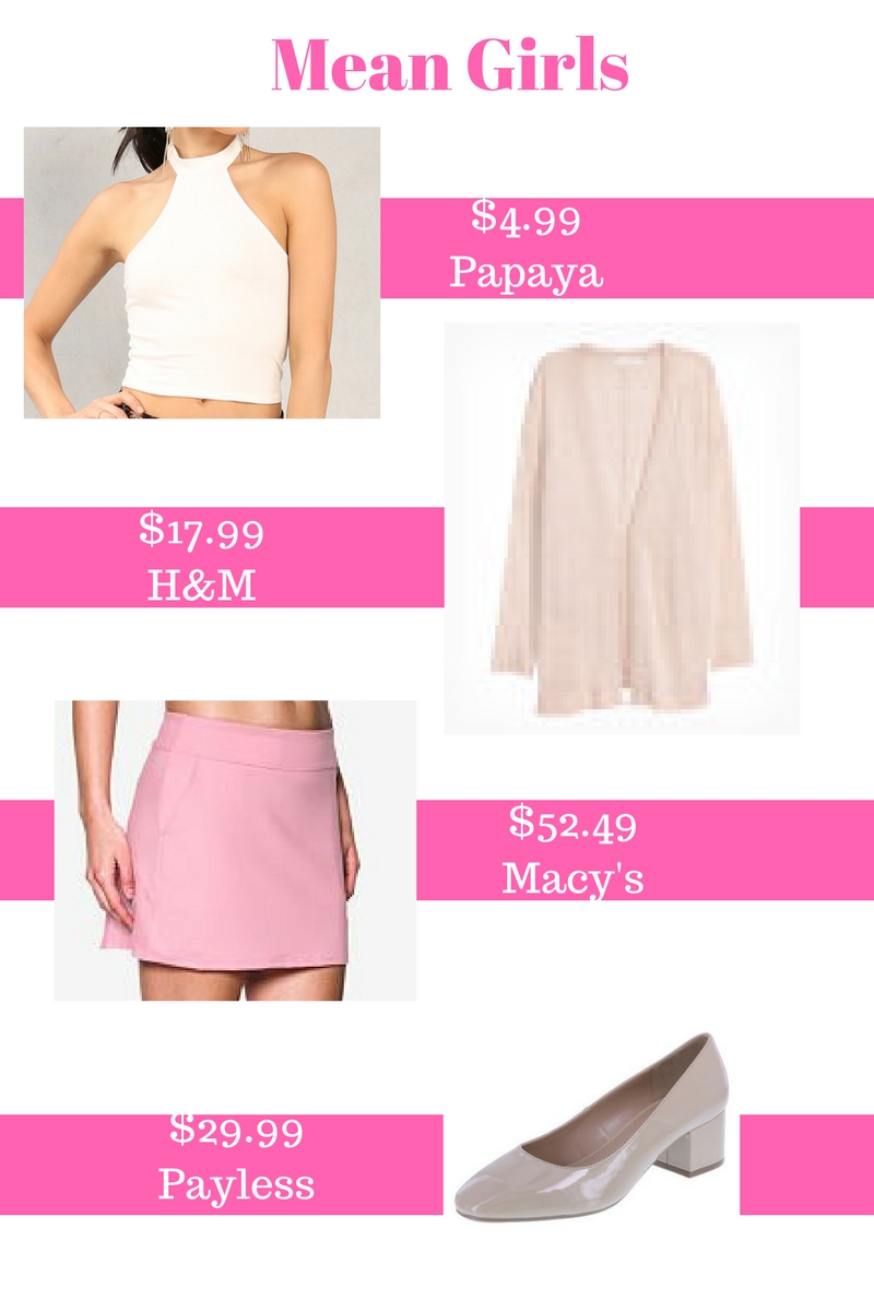 Mean girls outfits DIY mean girls costume Group Costume ideas Regina George from mean girls