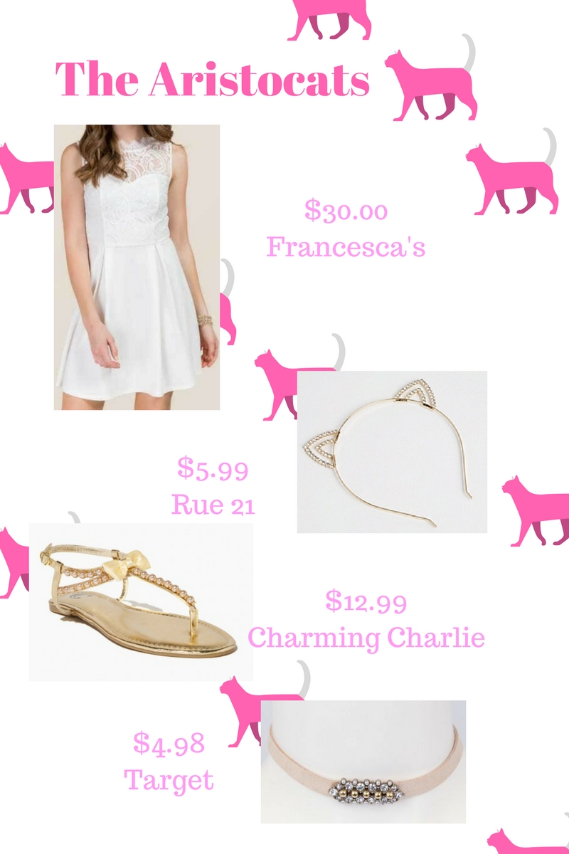 Marie from the Aristocats DIY outift and halloween costume for teens